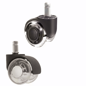 Hochwertige 2-Zoll-Doppelmöbel Rollen rad Super Silent PU Bürostuhl Dreh rollen Verstellbare Büros tühle, Möbel - Product Image 2