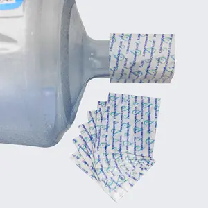 Kunststoff 5 Gallonen Wasser flaschen verschluss Dichtung Schrumpf schlauche tikett für reines Wasser