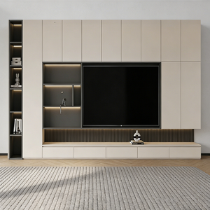 Mueble <span class=keywords><strong>de</strong></span> TV Flotante Moderno <span class=keywords><strong>de</strong></span> Madera Personalizado BALOM para Apartamentos Pequeños, Sala <span class=keywords><strong>de</strong></span> Estar, Uso Doméstico, Soporte <span class=keywords><strong>de</strong></span> TV para Hotel - Product Image 6