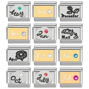 Bonita pulsera de dijes italianos, pulsera ligera de acero inoxidable, regalo de San Valentín - Product Image 2