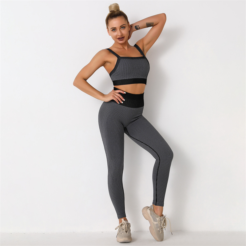 New Product  Modern Breathable Workout Clothing Women Active Wear  Yoga Pants  BRA  5 colors comfortable