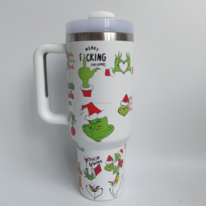 Nuovo Halloween <span class=keywords><strong>Grinch</strong></span> acciaio inossidabile 40oz <span class=keywords><strong>tazza</strong></span> isolata sottovuoto - Product Image 6