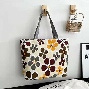 حقيبة قماشية بألوان مخصصة للترويج بنمط الزهور - Product Image 3