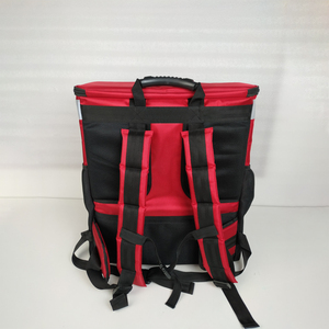 Bolsa refrigeradora de poliéster resistente de 20L, bolsa de almuerzo con aislamiento térmico impermeable con patrón de letras para entrega de alimentos - Product Image 4