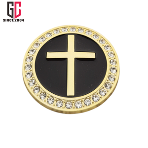 Autocollant de voiture en métal émaillé 3D personnalisé avec strass, emblème de <span class=keywords><strong>moto</strong></span> et de voiture, fabriqué en usine depuis 12 ans - Product Image 3