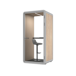 Contemporary Office Pod Single Seat <b>Soundproof</b> Booth for Open Plan Offices - Product Image 5