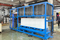 SINDEICE Commercial 1 tonne 5kg 10kg bloc Machine à glace refroidissement par Air 220V machine à glaçons avec pompe et moteur pour une utilisation en usine