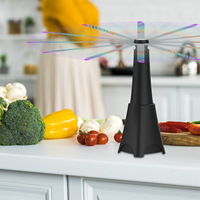 Oplaadbare Fruitvliegenval Muggenmoordenaar Effectieve Vliegenafstotende Ventilator Met Pvc-Tafel Voor Gebruik Buitenshuis Usb-Stroombron