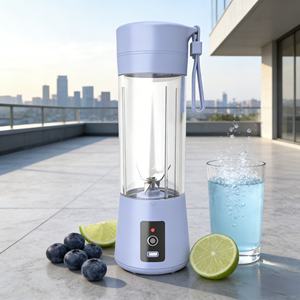 Robot culinaire pour bébé 5-en-1 de 400 ml, mixeur-presse-agrumes robuste sans BPA, alimentation USB/batterie, 1 vitesse, mode turbo, faible bruit, anti-fuite - Product Image 5