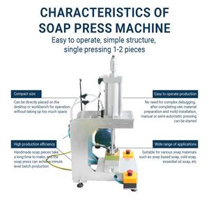 Máquina Automática Neumática para Cortar y Estampar Jabón, Máquina de Impresión de Logotipos para Jabón Artesanal - Product Image 2