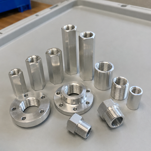Fabricante de Accesorios de Aluminio Roscados Personalizados OEM, Mecanizado CNC para Equipos Industriales Neumáticos y Piezas de Conexión de Tuberías - Product Image 2
