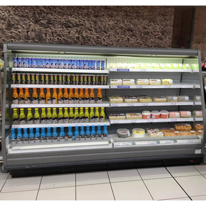 Refroidisseur multi-étages à ouverture frontale avec rideau d'air pour supermarché -1-7 ℃   Réfrigérateur à affichage vertical - Product Image 5