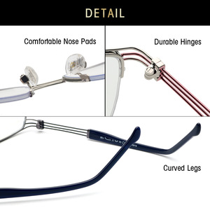 Monturas de Gafas Grises con Diseño Ojo de Gato, Protección Anti Luz Azul, Montura Completa, Metálicas para Mujer, Modelo 9012 - Product Image 3