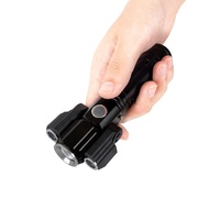 Lámpara Triple ajustable de 3Led, lente convexo más potente de larga distancia, zoom de 18650, recargable por USB, superventas