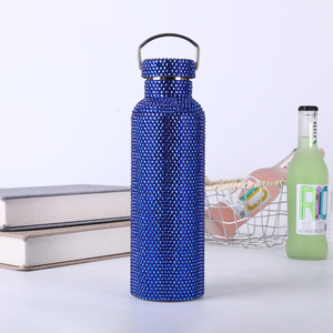 Bouteille d'<span class=keywords><strong>eau</strong></span> en acier inoxydable <span class=keywords><strong>de</strong></span> 17 oz avec strass, double paroi, isolée sous vide, anti-fuite, pour femmes, cadeau et usage quotidien - Product Image 3
