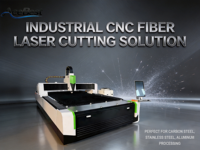 Mesin Pemotong Laser Serat CNC 1530 Presisi Tinggi Kontrol Otomatis Cypcut Peralatan Pemotong Logam Aluminium Baja Tahan Karat