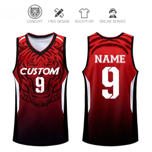 Высококачественная баскетбольная майка для взрослых, быстросохнущая спортивная одежда с принтом - Product Image 3