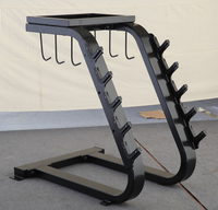ST-1067 Équipement de musculation commercial pour salle de sport, support de rangement en métal pour haltères avec barres