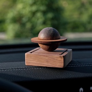 Black Walnut Planet <b>Diffuser</b> Handmade Wooden <b>Essential</b> <b>Oil</b> Air Freshener Home Tabletop Ornament - Product Image 2