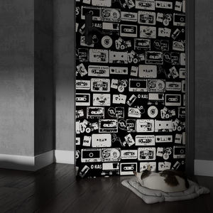 Papier peint rétro autocollant pour la chambre à coucher, le salon, la rénovation de la maison, <span class=keywords><strong>noir</strong></span> <span class=keywords><strong>blanc</strong></span>, affiches vintage, papier peint pelable - Product Image 2