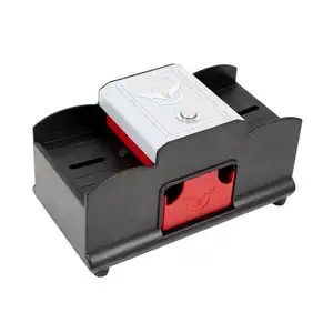 YH 2 in 1 new style card shuffler ABS plastic shuffling machine for casino texas game