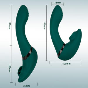 Volwassen elektrische vibrator seksspeeltjes voor vrouwen 2 in 1 tonglikkende stotende dildo vibrators seksspeeltjes leverancier - Product Image 6