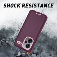 Coque de téléphone portable anti-chute, antichoc, intégrale, pour Redmi Note 13 Pro Plus Poco X6, protection intégrale, coques combinées antichoc