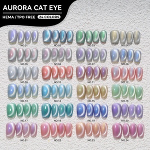 Vernis Gel Effet Œil de Chat JTING Aurora Shell 24 Couleurs Sans HEMA Sans TPO OEM ODM Vernis à Ongles Gel Effet Œil de Chat Marque Privée Personnalisation Gratuite - Product Image 1