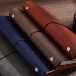 Custom A5 Retro Leather <b>Notebook</b> Journal <b>Thick</b> Travel Diary with Elastic Strap for Office, Gifts, and Promotional Branding - Product Image 2