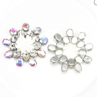 Patchs d'appliques de fleurs en cristal Rhinestone pour robe de mariée, ceinture, chaussures, sacs, vêtements