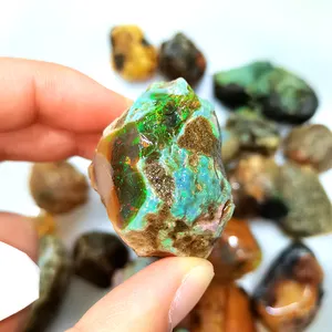 Wholesale natural rough gemstones healing stones Rough colorful opal stones purple red bule opal for fengshui &gift