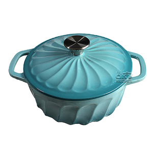 Gran oferta, cocina casera personalizada, cocina de hierro fundido esmaltado multicolor, Horno Holandés, olla, cazuela, utensilios de cocina - Product Image 5