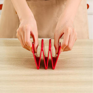 Soporte de exhibición de plástico al por mayor Syh447, soporte para tacos, soporte en forma de V para rollos de pollo, juego de soportes coloridos - Product Image 3