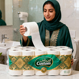 <span class=keywords><strong>Rouleau</strong></span> géant jetable en pâte vierge naturelle, écologique, sans odeur, doux, confortable, haute absorption d'eau, pour l'hygiène quotidienne à la maison - Product Image 1