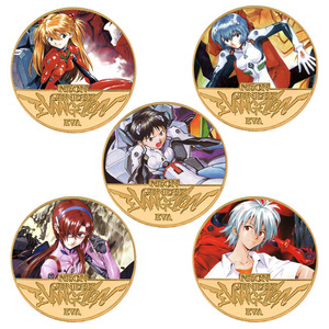 Pièce de monnaie commémorative en or de l'anime japonais Evangelion Asuka EVA, 25e anniversaire - Product Image 1