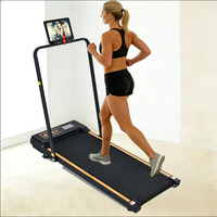 Caminadora Eléctrica Plegable para el Hogar, Silenciosa, Sin Instalación, 2 en 1, con Motor de 1.5 HP y Absorción de Impactos