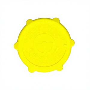 Bouchon de réservoir de liquide de direction assistée pour Land Rover Ford Baisen 5H223D588AA F23C3F781BA en plastique jaune - Product Image 3