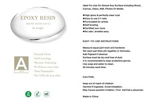 Osbang Wholesale Non-toxic Epoxy Resin 750ml/set Crystal Clear Epoxy Set for Art Craft Handmade and Packing - Product Image 3