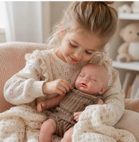 Poupée reborn en silicone solide de 30 cm (12 pouces), jouet réaliste, cadeau compagnon pour enfants