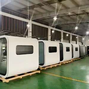 Китай, оптовая продажа, крошечный 10-футовый Яблочный домик для офиса, красочный мини-сборный модульный дом, индивидуальный цвет, алюминиевый капсульный дом - Product Image 2