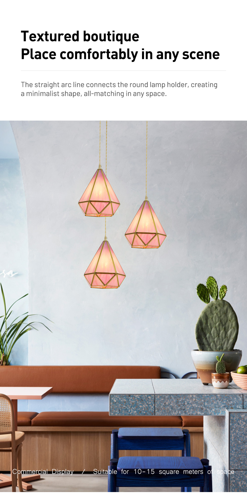 New Product Indoor Decoration Bar Study Room Restaurant Iron Chandelier Modern LED Pendant Light