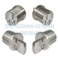 Cylindre de serrure à mortaise américain KEYMAN avec bouton rotatif, certifié ANSI BHMA, cylindre de serrure U-L, type RIM FR8