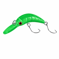 Leurre de pêche artificiel ultra-léger courbé à coulée lente, 7 couleurs, 5 cm, 2,5 g, pour truite, perche, eau salée, bar