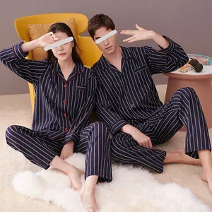 Customize Sleepwear Cotton Women, Pajamas Cartoon Homewear for Men and Women Summer Soft and Comfortable Pajamas/