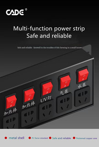 Onafhankelijke Schakelaar Dubbele Rij 8-Positie Zuiver Koper Dikke 1.8M Verlengsnoer Power Strip - Product Image 6