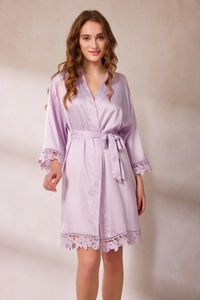 FUNG 3031 Pijamas de Satén de Alta Calidad para Mujer al por Mayor, Bata de Encaje, Vestido de Noche, Ropa de Dormir - Product Image 2