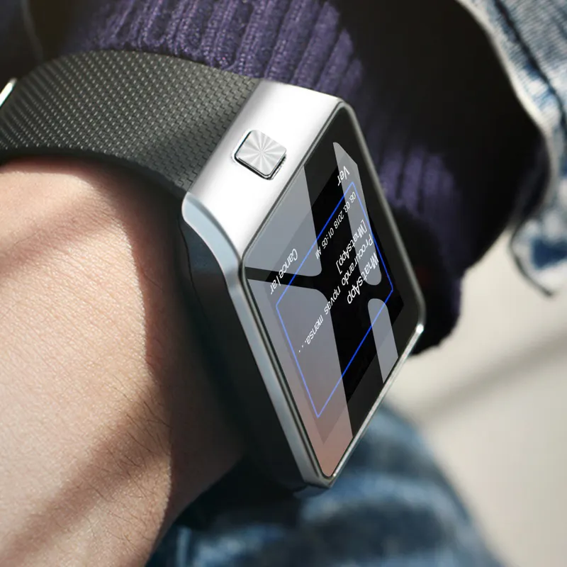 2024 สินค้าใหม่กันน้ําผู้ชายกีฬา Dz09 smartwatch สีดํา Android สมาร์ทวอท์ชสําหรับ Iphone