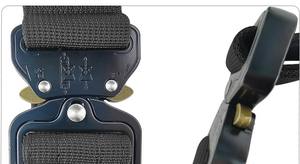 Fabrieksdirect Hondentuigjes <span class=keywords><strong>5cm</strong></span> Breed, Dik, Robuust, Verstelbaar Nylon Tactisch Hondentraininghalsband Met Slanggesp - Product Image 3