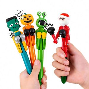 Christmas and Halloween Fun Boxer Plastic Gel <b>Pens</b> Wholesale Promotional Creative Toy <b>Pen</b> with Custom logo Suitable for Children - Product Image 1