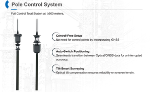 เครื่องวัดมุมอัตโนมัติระดับมืออาชีพ Hi-Target HTS-820 พร้อมระบบ GPS ระดับ IP65 กำลังขยาย 30 เท่า ระบบค้นหาปริซึมอัจฉริยะ สำหรับงานสำรวจที่ดินแบบคนเดียว - Product Image 3